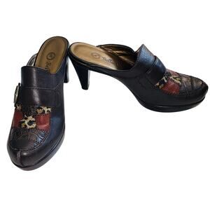 Bella Vita Patchwork Leather Mules - Women's Size 6 1/2 M